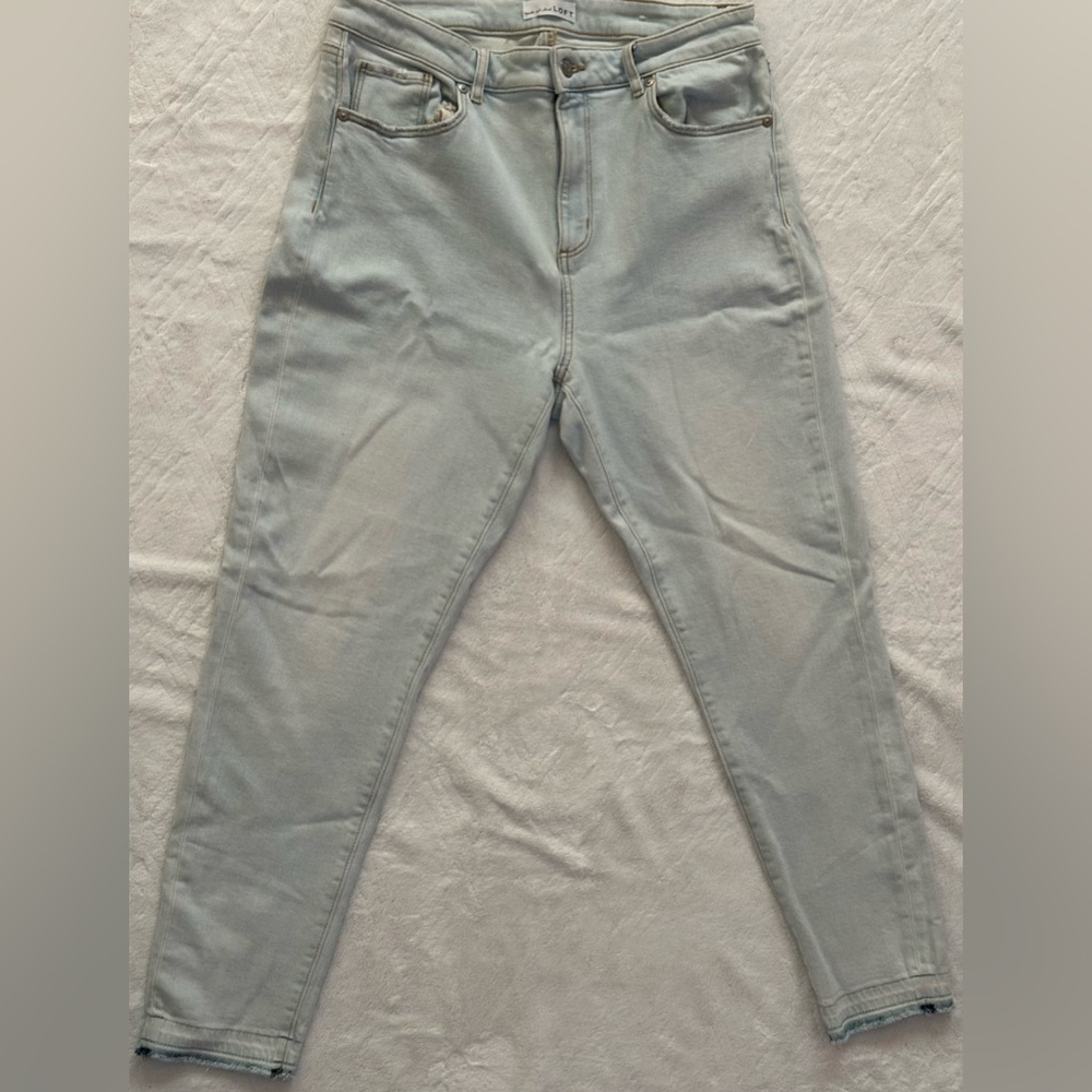 Women's Loft Light Blue Skinny Jeans